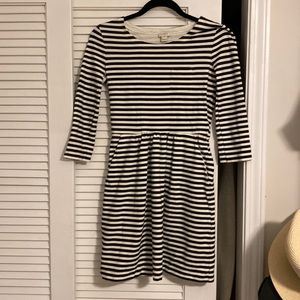 J. Crew Striped pocketed dress